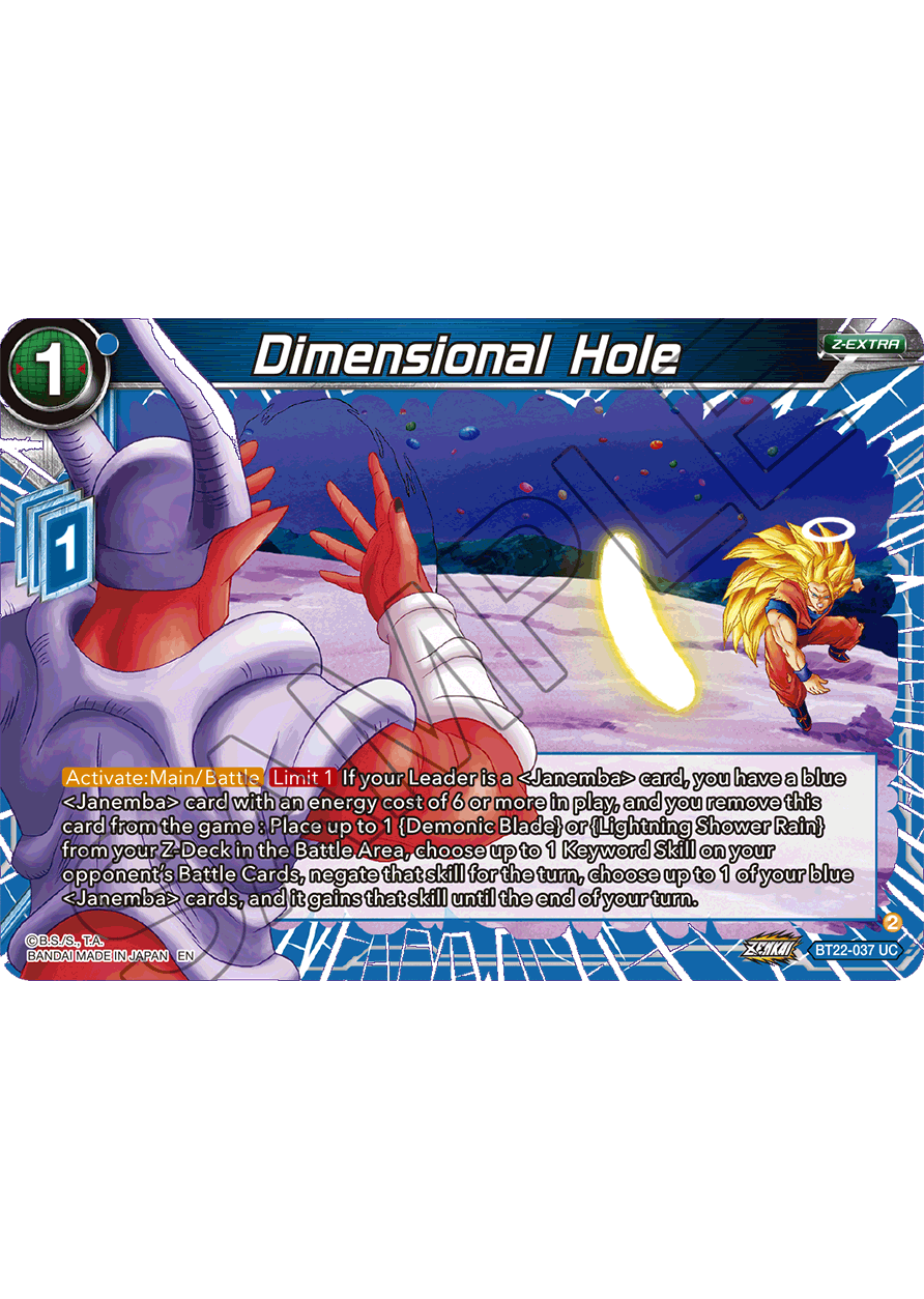 Dimensional Hole